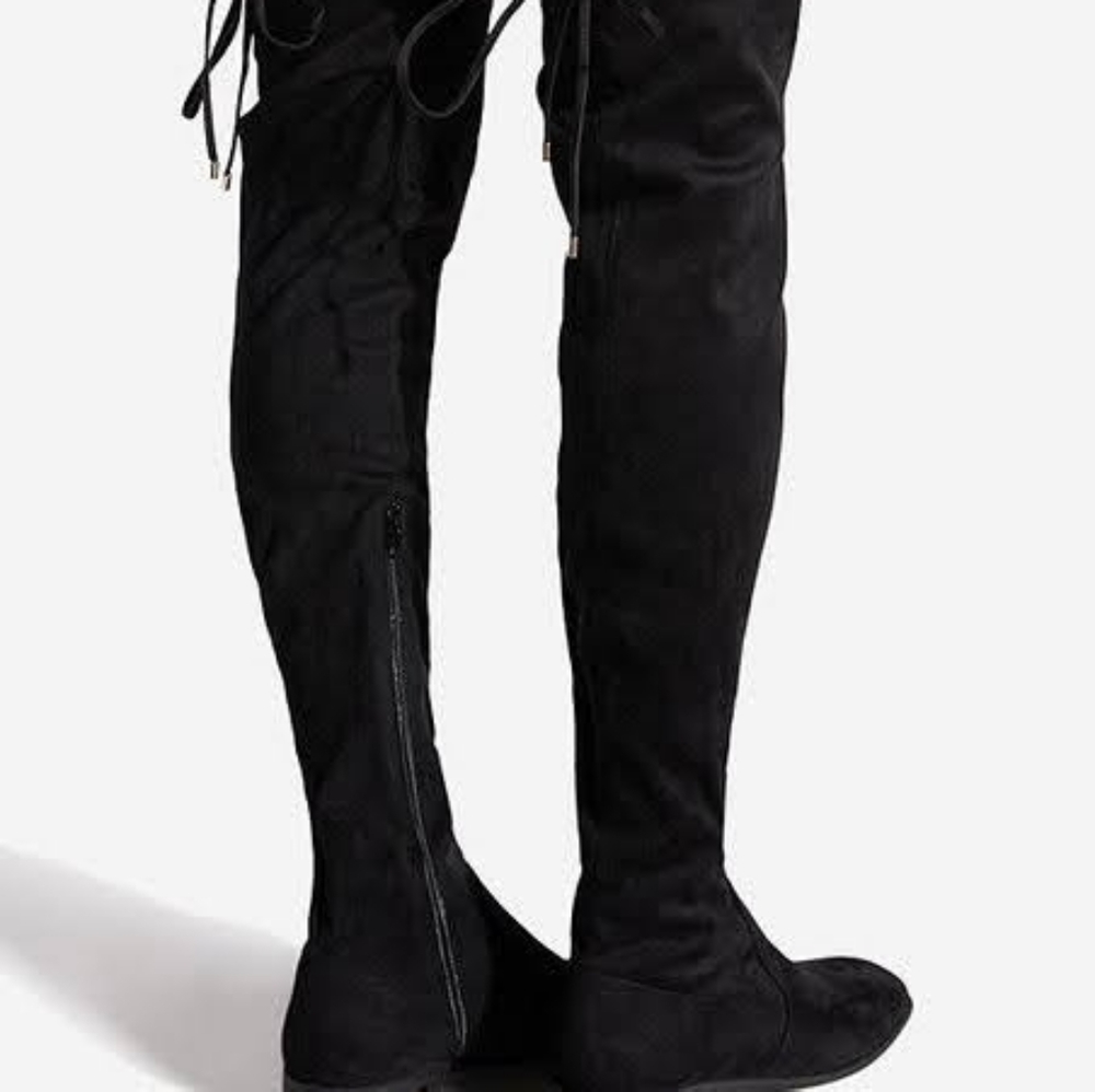 Black Machele Over-the-knee Boots - Picture 3 of 4